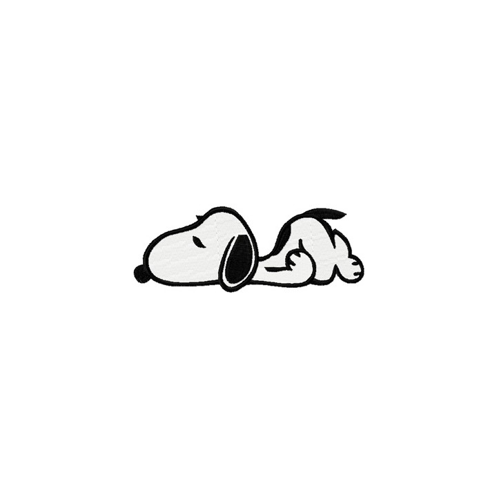 Snoopy sleep embroidery design - Embroidery Design