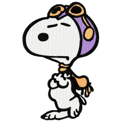 Snoopy insulted embroidery design featuring a playful stitched motif of the beloved character.
