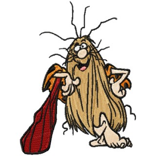 Captain Caveman embroidery design - Embroidery Design