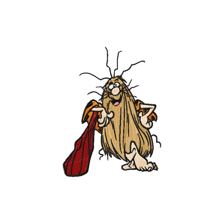 Captain Caveman embroidery design - Embroidery Design