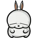 Preview of the Mashimaro embroidery design featuring a cute bunny motif, ideal for stitching on various fabric items.