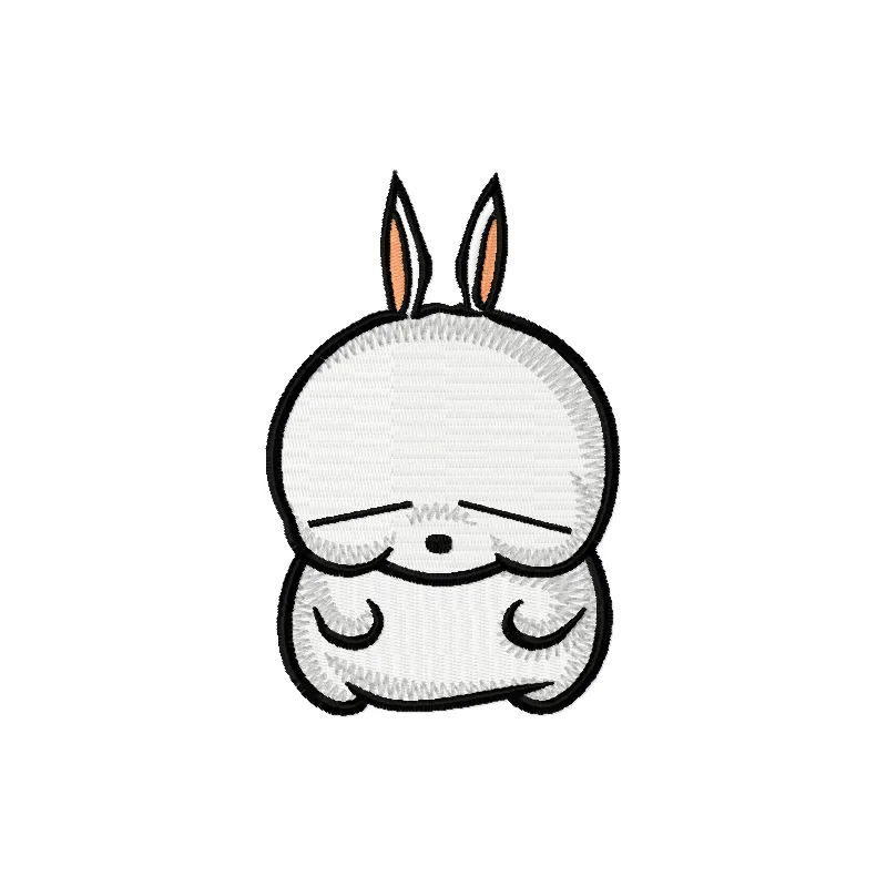 Preview of the Mashimaro embroidery design featuring a cute bunny motif, ideal for stitching on various fabric items.