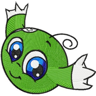 Green Kiko embroidery design - Embroidery Design