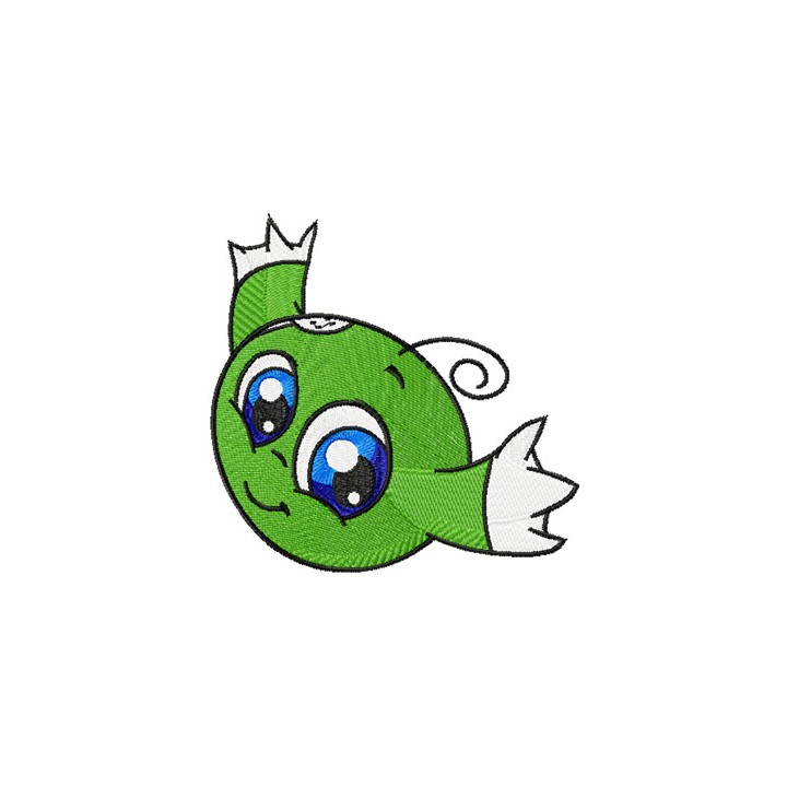 Green Kiko embroidery design - Embroidery Design