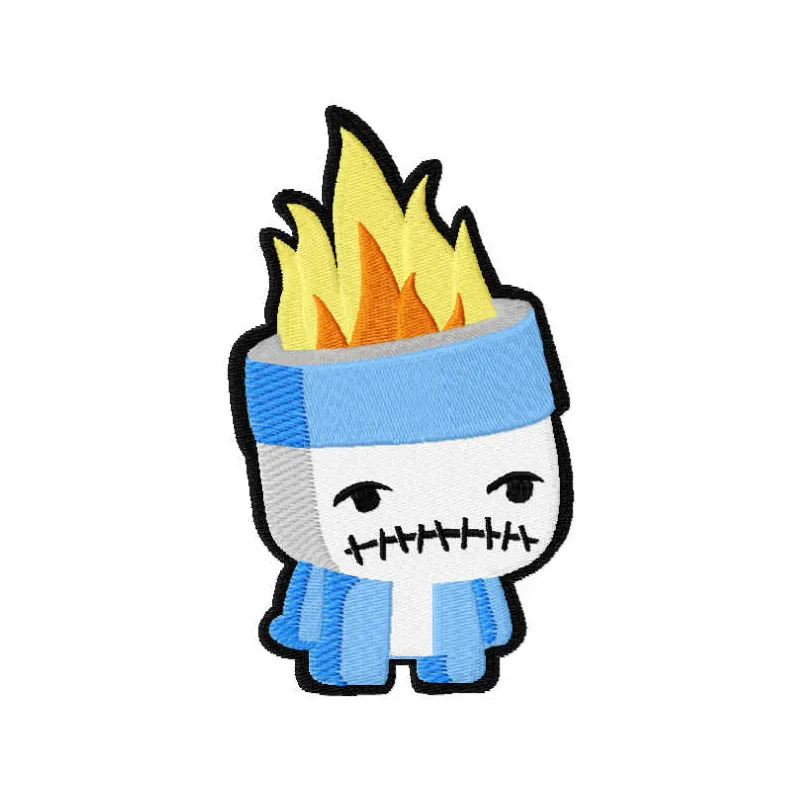 Toonix 2 embroidery design featuring a playful monster, ideal for stitching on t-shirts, hoodies, and kids' items.