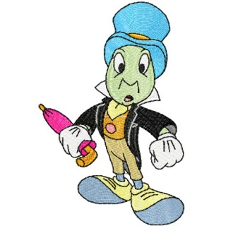 Jiminy Cricket embroidery design - Embroidery Design