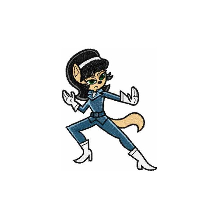 Kitty Katswell embroidery design - Embroidery Design