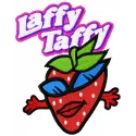 Laffy Taffy Strawberry embroidery design showcasing vibrant fruit stitching pattern for crafts and apparel.
