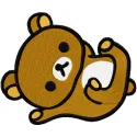 Rilakkuma embroidery design showcasing a cute teddy bear motif, perfect for embellishing children's items and gifts.