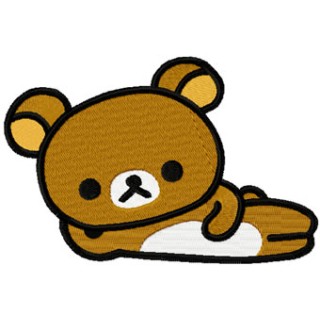 Rilakkuma relax embroidery design - Embroidery Design