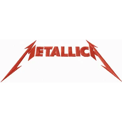 Embroidery design of the iconic Metallica logo, ideal for stitching on apparel and accessories.