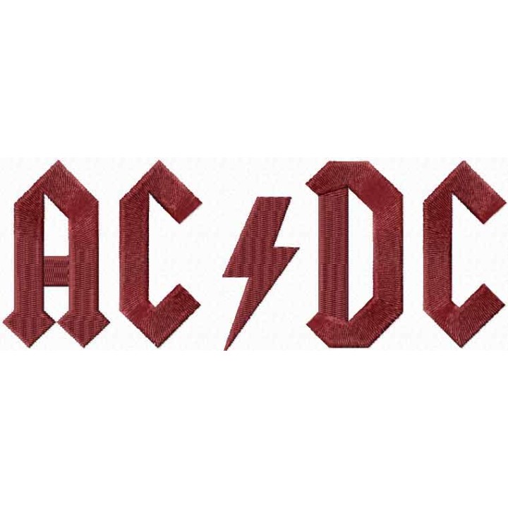 AC/DC Logo embroidery design - Embroidery Design