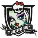Monster High Frankie Stein embroidery design featuring a fun, spooky character for girls and women’s projects.
