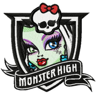 Monster High Frankie Stein embroidery design - Embroidery Design