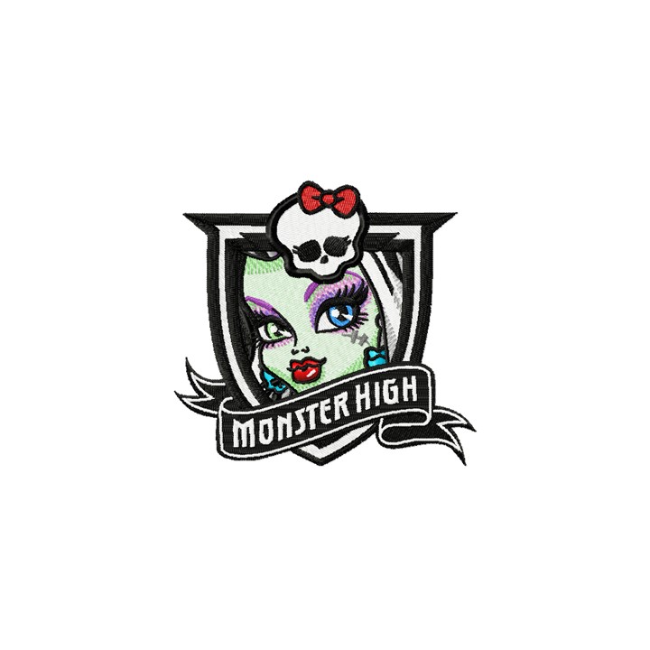Monster High Frankie Stein embroidery design - Embroidery Design