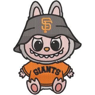 Labubu San Francisco Giants embroidery design - Embroidery Design