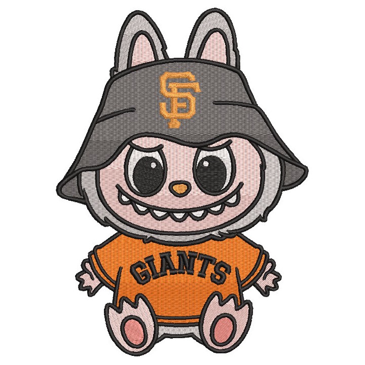 Labubu San Francisco Giants embroidery design - Embroidery Design