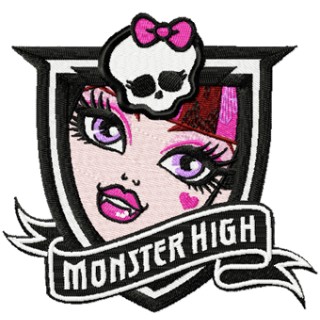 Monster High Draculaura embroidery design - Embroidery Design