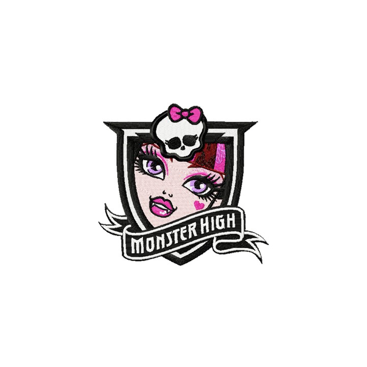 Monster High Draculaura embroidery design - Embroidery Design