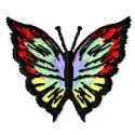 Small Butterfly embroidery design showcasing intricate details, perfect for stitching on t-shirts and tote bags.