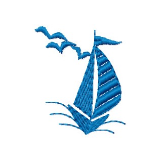 Small Ship embroidery design - Embroidery Design
