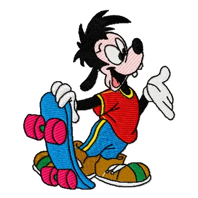 Baby Goofy embroidery design featuring a cute cartoon character, ideal for baby onesies and blankets.