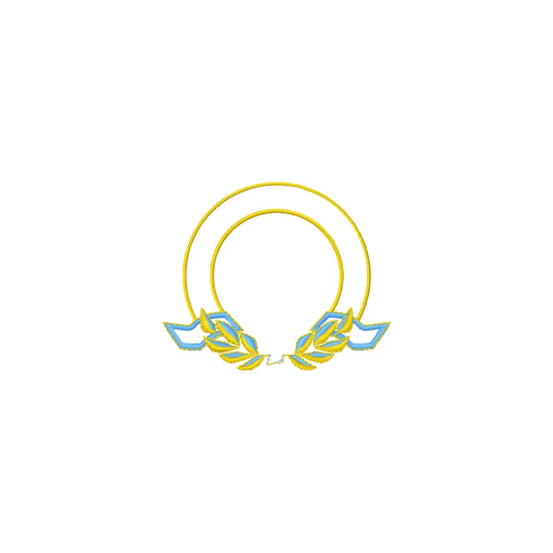 Heraldry embroidery design featuring intricate motifs, ideal for decorating caps, tote bags, and jackets.
