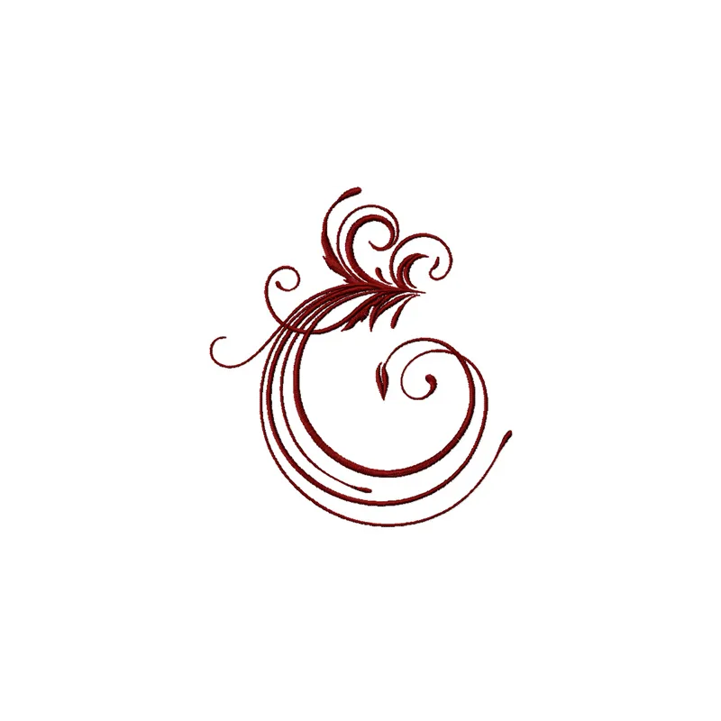Swirl embroidery design preview showcasing intricate stitching patterns for FSL and decorative projects.