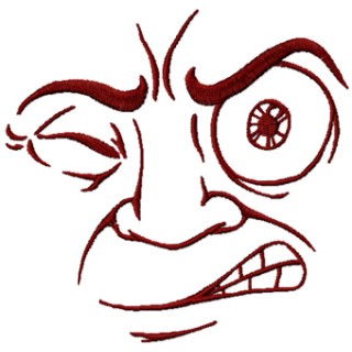 Emotion face embroidery design - Embroidery Design