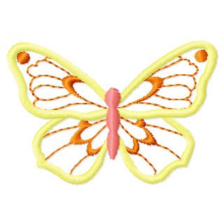 Butterfly Applique embroidery design - Embroidery Design