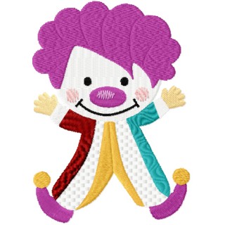 Clown embroidery design - Embroidery Design