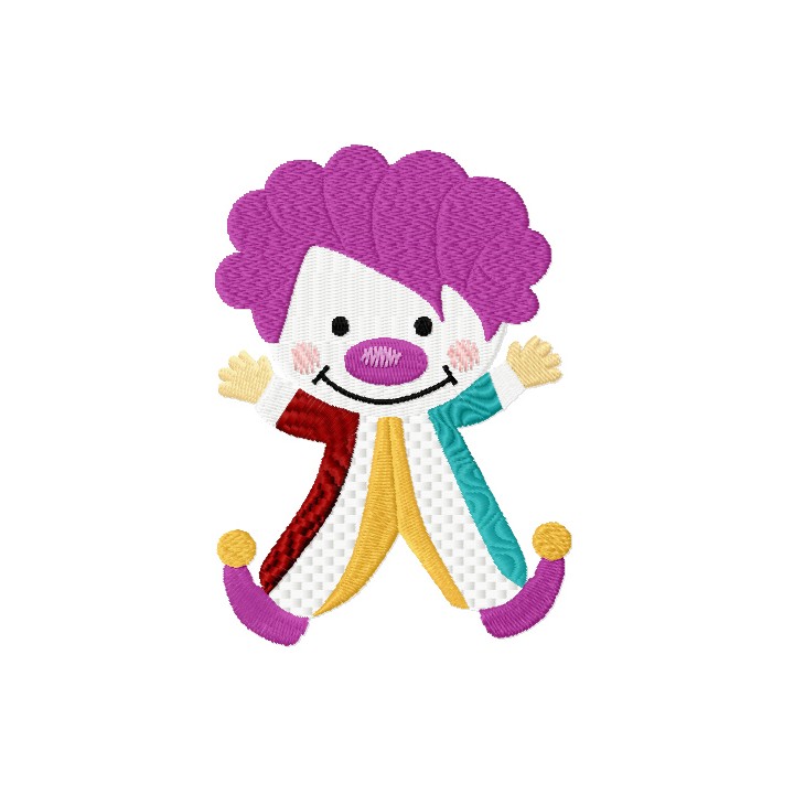 Clown embroidery design - Embroidery Design