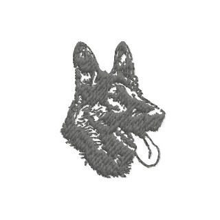 German shepherd embroidery design - Embroidery Design
