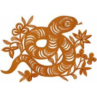 Snake embroidery design - Embroidery Design