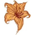 Flower Lilia embroidery design showcasing a beautiful floral motif, perfect for embellishing apparel and home decor.