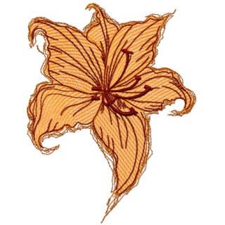 Flower Lilia embroidery design - Embroidery Design