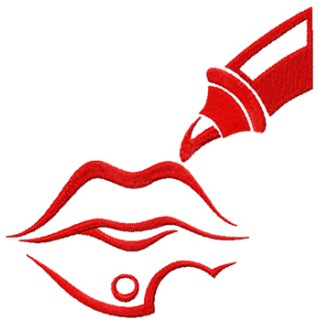 Women lips embroidery design - Embroidery Design