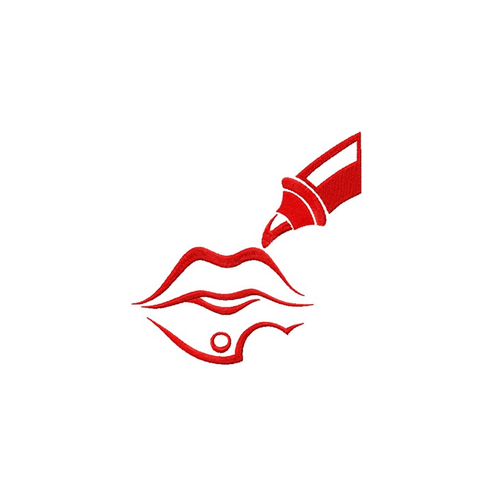 Women lips embroidery design - Embroidery Design