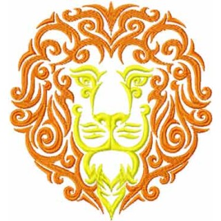 Lion tribal embroidery design - Embroidery Design