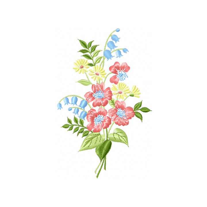 Bouquet embroidery design - Embroidery Design
