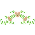 Preview of a flower pattern embroidery design, showcasing intricate floral motifs for FSL and decoration projects.