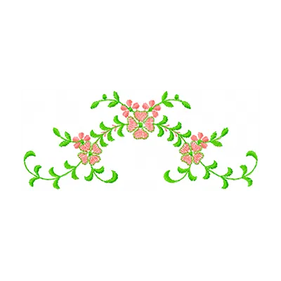 Preview of a flower pattern embroidery design, showcasing intricate floral motifs for FSL and decoration projects.