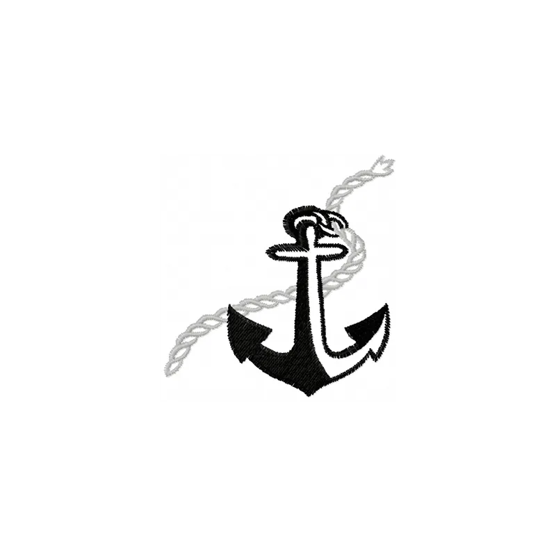 Anchor 4 embroidery design showcasing a nautical motif, ideal for stitching on t-shirts and tote bags.