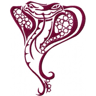 Tribal Snake embroidery design - Embroidery Design