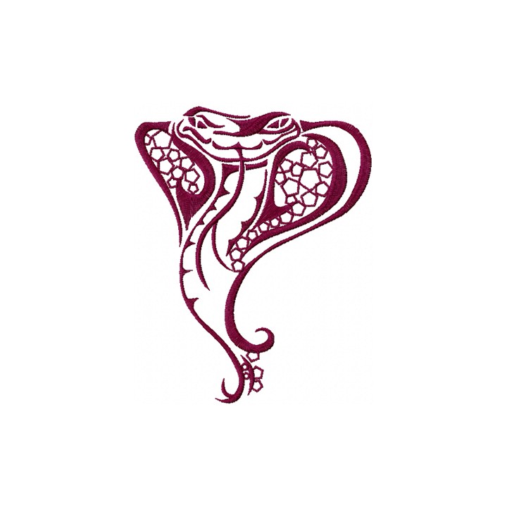 Tribal Snake embroidery design - Embroidery Design