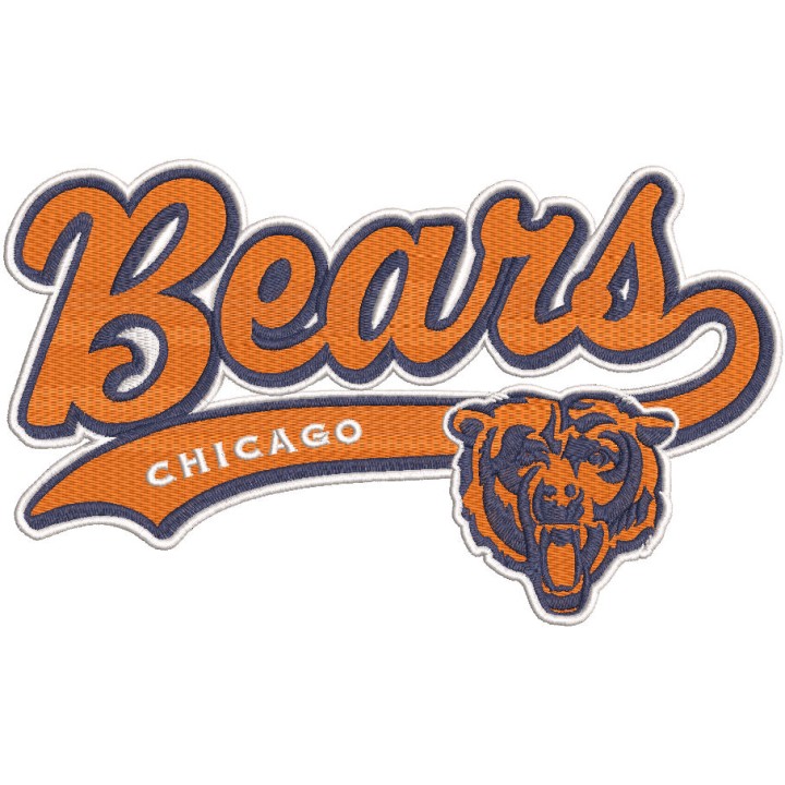 Chicago Bears NFL Football Sport Logo embroidery design - Embroidery Design