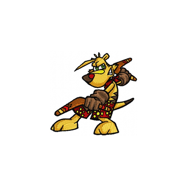 TY the Tasmanian Tiger embroidery design - Embroidery Design