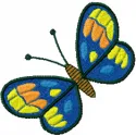 Butterfly embroidery design showcasing intricate details, perfect for stitching on t-shirts, bags, and more.