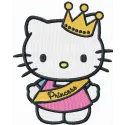 Preview of Hello Kitty Little Princess embroidery design featuring adorable motifs for creative stitching.