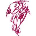 Preview of a tribal flowers embroidery design showcasing intricate stitching patterns ideal for various fabric projects.